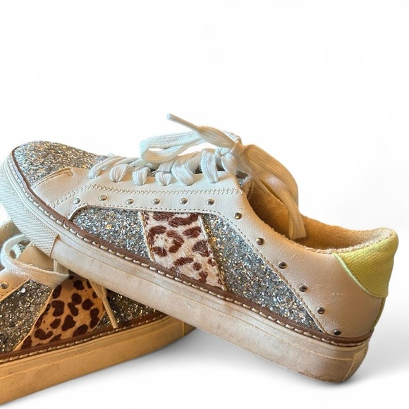 Crown Vintage Animal Glitter Fashion Sneakers | Women’s 9 - Picture 5 of 8